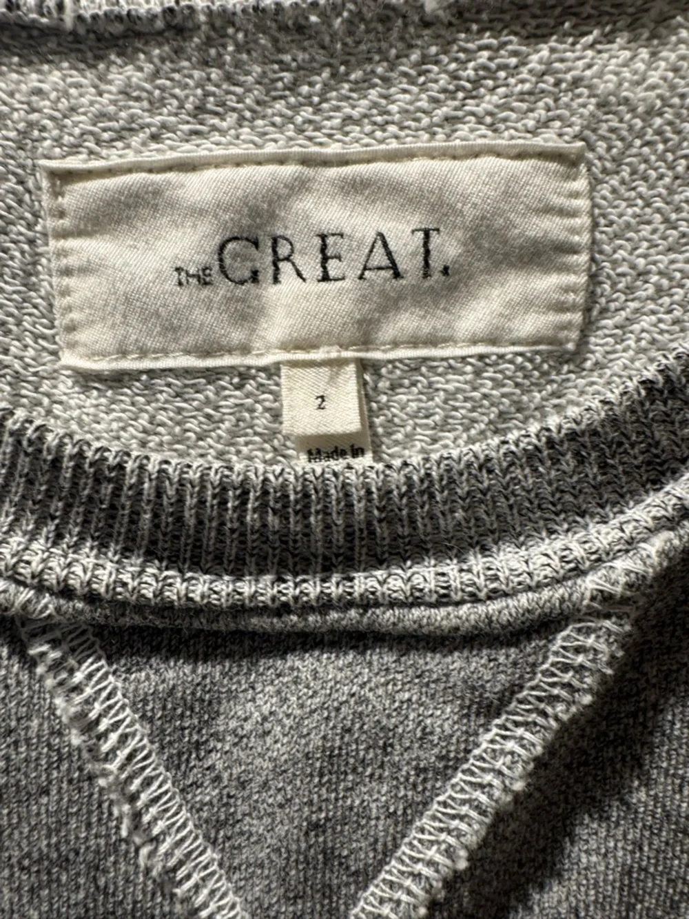Women’s Crewneck Sweatshirt - Gray - Picture 3 of 3